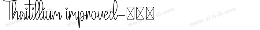 Thaitillium improved字体转换
